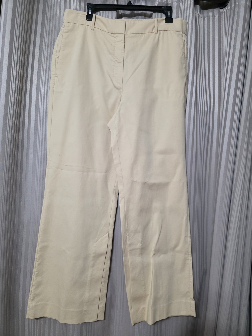 Rebecca Taylor Cream Wide-Leg Trousers. NWOT